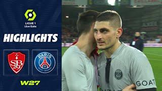 STADE BRESTOIS 29 - PARIS SAINT-GERMAIN (1 - 2) - Highlights - (SB29 - PSG) / 2022-2023