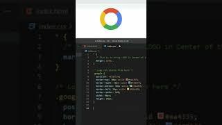 GOOGLE Logo with CSS ❤️ #google #googleinterview #css3 #frontend #coding #react #mern #pasoori