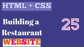 Building a Restaurant Website -25- Building the Footer  - part 2