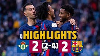 Through to the FINAL on PENALTIES!!!! HIGHLIGHTS I BETIS 2-2 BARÇA (2-4) | SPANISH SUPERCUP ????❤️