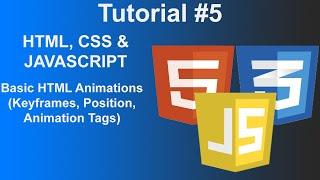 Basic HTML Animation (Tutorial #5) [HTML, CSS, Javascript]