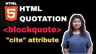 HTML tutorial for beginners in Hindi-06-HTML Quotation Part-1