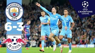 Man City Highlights! | Man City 6-3 RB Leipzig | Ake, Mahrez, Grealish, Cancelo, Jesus Goals!