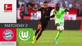 Unruffled win for FCB  | FC Bayern München - VfL Wolfsburg 2-0 | All Goals | Matchday 2 – Bundesliga