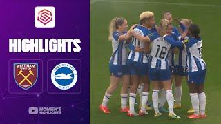 West Ham United vs Brighton 4-5 | Highlights | FA Women's Super League 6-11-2022