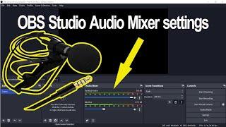 OBS basics for beginners - Audio Mixer settings in OBS - Microphone Connection ||David Web Tech