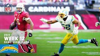 Los Angeles Chargers vs. Arizona Cardinals | 2022 Week 12 Game Highlights