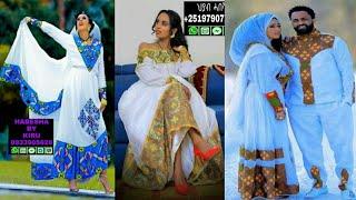 #ethiopian dress new style #habesha culture #modern design closes