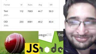 Node.js Python Selenium Script to Scrape Cricket Players Statistics in Browser Using Express [LIVE]