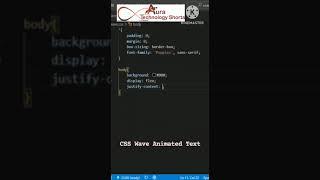 CSS Wavy Text Animation Effects | Html5 CSS3 Animation #shorts #viralshorts #wavetextanimation #css