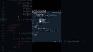 css layout-overflow use part 2 | #css #html #website #code
