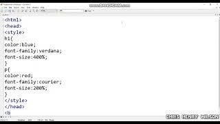 HTML Tutorial for beginners   CSS colors, Fonts & Font Size