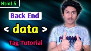 Data Tag In HTML 5 Tutorial In Hindi | What is data tag  In Html