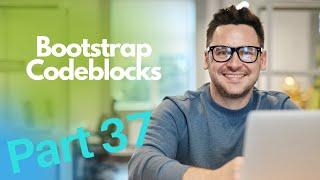 Bootstrap Codeblocks Part 37 || Full Stack Web Development English Series 2021