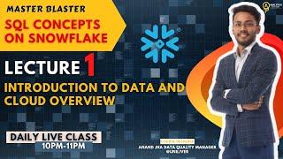 LECTURE 1 | INTRO | SQL | CLOUD  OVERVIEW | SNOWFLAKE  | MON-FRI |  LIVE CLASS | 10PM-11PM