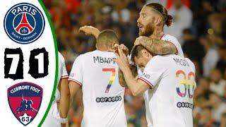 ΡЅG vs CIeгmont 7-1 Highlights & Goals Resumen & Goles 2022