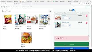 #116 Send keys | Simple point of sale app in php & javascript | Quick programming tutorial