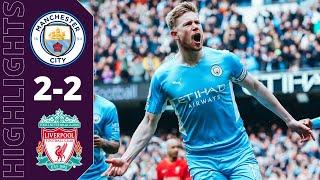 Manchester City vs Liverpool 2-2 Highlights & Goals | Premier League 2021/22