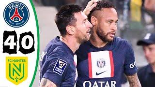 PSG vs Nantes 4-0 - Extеndеd Hіghlіghts & Goals 2022 HD