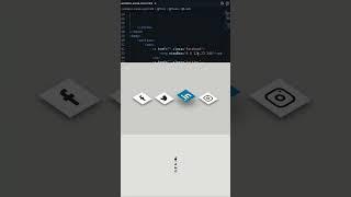 How to create Isometric Icon Button with Hover Effect using HTML CSS only | Geekboots