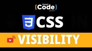 ????CSS Visibility Property Explained | Visibility Property in CSS | CSS for Beginners | SimpliCode