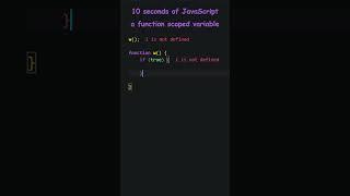 10 seconds of JavaScript | A function scoped variable