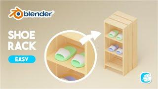 Tutorial Modeling Shoe Rack Blender 3D | Blender 3.0