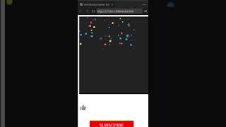 How To Create Particle Animation Using Html Css And Javascript |  Source Code On Pin Comment | #html