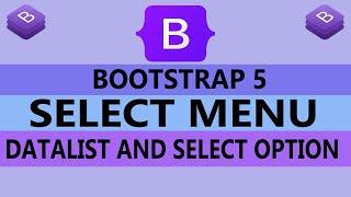 24 - Select Menu Of Form In Bootstrap 5 - Select Option - DataList in Bootstrap 5  (Hindi/Urdu)