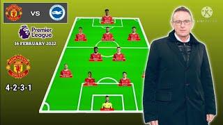 Manchester United vs Brighton ~ Potential Line up Manchester United Premier League 2021/2022