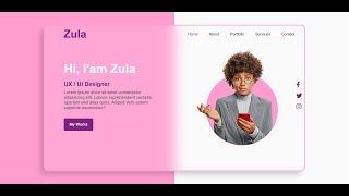 Personal Portfolio Website Using html and css only | How to create Personal Portfolio Website