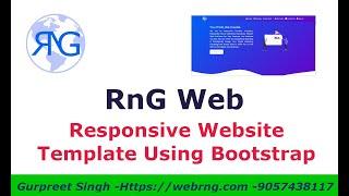 RnG Web - Responsive website template - Bootstrap Responsive Template