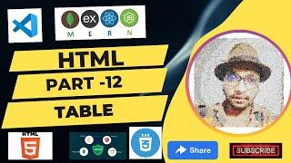 table in html | html table |html5 tutorial |web development series