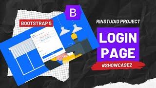 SHOWCASE-2 | login page design using bootstrap rinstudio project