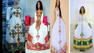 So beutifull and new design #habesha traditional #culture new collection #ethiopian dress ❤????????