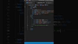 How to Make Simple Navigation Bar in HTML and CSS (Short tutorial) #short video #html #css