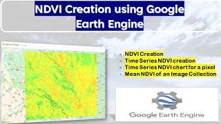 NDVI creation using Google Earth Engine | Time Series NDVI creation |  #gee #geomaticsengineering