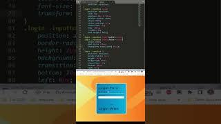 Awesome Animated Login Form Using HTML CSS - CSS Animation - @informativeworld713 #cssanimation