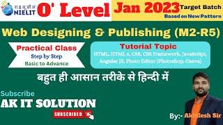 Web Designing & Publishing (M2-R5) Class || M2-R5 Full Tutorial || Web Design Full Practical Videos