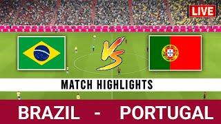 ????Live Brazil vs Portugal | Live Football Match Today | FIFA 23, PS5, PS4 | eFootball 23 Gameplay