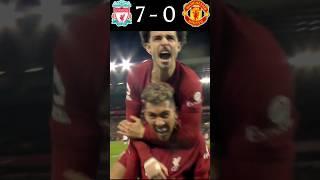 Liverpool vs Manchester United 7-0 Highlights 2023 || #football #shorts #liverpool #manchesterunited