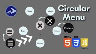 Circular Menu | Customized Dev | Circular Menu using HTML, CSS & JavaScript