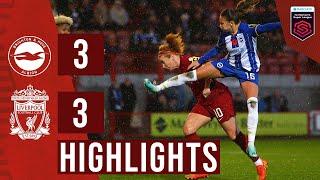 HIGHLIGHTS: Brighton 3-3 Liverpool FC Women | Furness heads in late equaliser