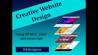 Website design with using HTML5, CSS3 and JAVASCRIPT | HTML5, CSS3 and javascript tutorial