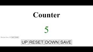 HTML Programming Tutorial EP:21 JavaScript Counter with basic save and load | Joshua's Programming