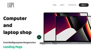 How to make a Landing Page in HTML and CSS | Source code