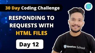 # Day12 : How To Serve HTML Files With Express JS| 30 Days Of Node JS Coding Challenge | Gagan