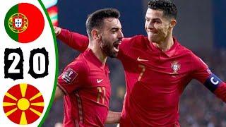 Portugal vs North Macedonia (HD) Extended Highlights | Bruno Fernandes vs North Macedonia | Ronaldo