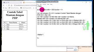PHP Dasar dengan Notepad 4 Membuat tabel (Auto paham)