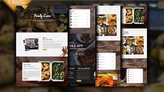 How To Make Restaurant Website Using HTML CSS Bootstrap & JavaScript | Restaurant Website Design